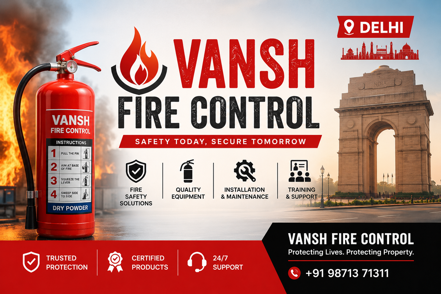 Fire extinguisher in Delhi